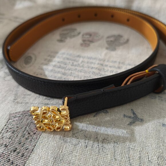 Loewe Black Leather Double-Sided Belt main image 6